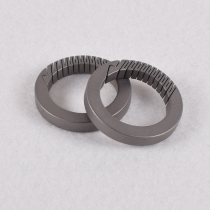 Creative Integrated Ring Titanium Alloy Keyring Horseshoe Buckle Small Cirque Ring Round Buckle Accessories Car Key Pendant Ring