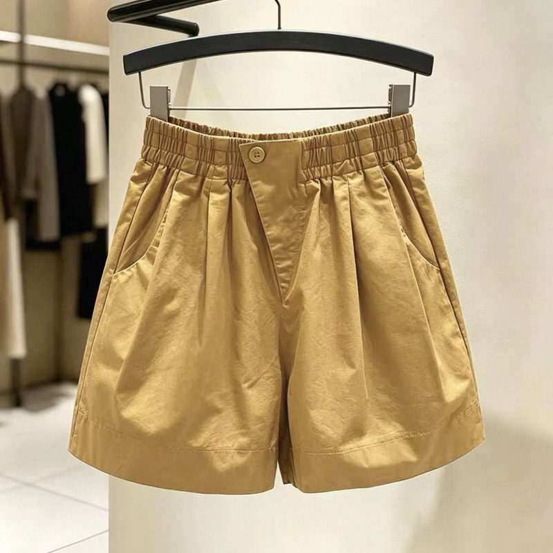 Summer Thin High-Waisted Loose Casual Shorts for Women, Versatile and Slimming A-Line Shorts for Petite Figures