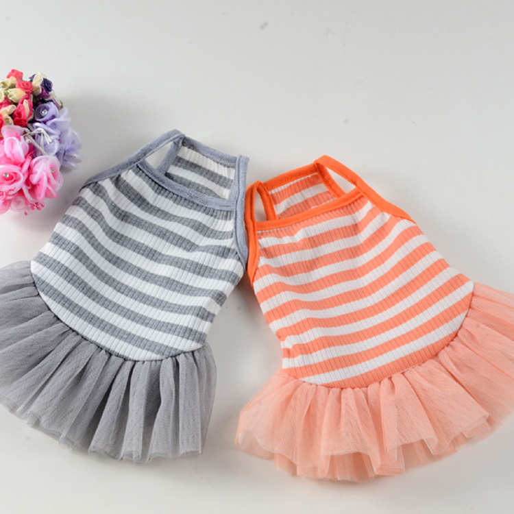 Quần áo chó cưng gốc mèo mùa hè váy Teddy quần áo mỏng phần chó con khuyến mãi - Quần áo & phụ kiện thú cưng áo mưa cho chó