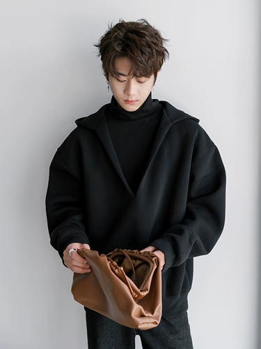 CHICERRO Зимняя толстовка с капюшоном, комплект, лонгслив, оверсайз