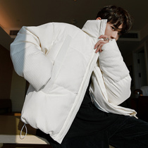 CHICERRO Sicilian mens clothing jumpsuit with velvet thickened down jacket male collar loose jacket winter