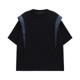 CHICERRO Дышащая дизайнерская футболка с коротким рукавом для отдыха, с вышивкой, свободный крой, тренд сезона