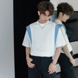 CHICERRO Дышащая дизайнерская футболка с коротким рукавом для отдыха, с вышивкой, свободный крой, тренд сезона