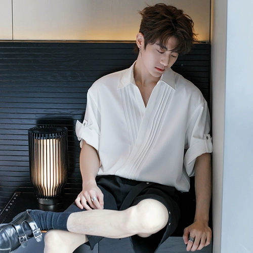 CHICERRO Летняя дизайнерская рубашка для отдыха, тренд сезона, изысканный стиль