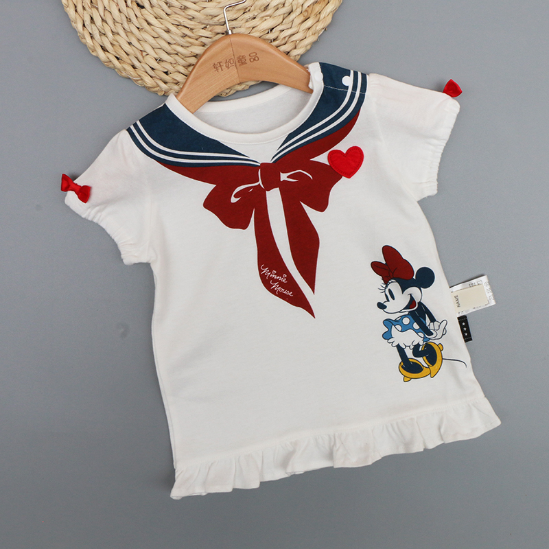 19 xuất khẩu mới Trẻ em Nhật Bản mặc áo sơ mi cotton ngắn tay mùa hè cho bé trai và bé gái áo sơ mi mỏng cho bé - Áo thun áo phông thu đông bé gái đẹp
