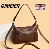 Вместительная и большая сумка на одно плечо для матери, из натуральной кожи, городской стиль