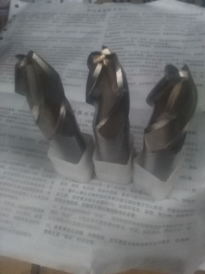 Tapered straight shank HSS steel speed high chamfering knife fully ground cobalt-containing end mill two-edged three-edged four-edged 23456789