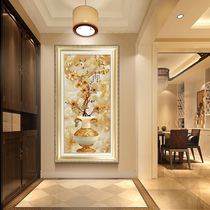 Entrance to the family Xuanguan Decorative Painting Atmospheric Corridor Aisle Entrance Upright version of the Fresco-Style Poly-Treasure Bottle Hanging Painting