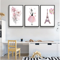 Cozy Decoration Painting Bedroom Bedside Painting Pink Cute Girl Child House Wall Painting Hanging Painting Bedroom Teenage Mural Painting