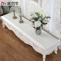 European-style TV cabinet tablecloth Rectangular living room dresser Shoe cabinet Long tablecloth Waterproof oil-proof anti-hot leave-in PU