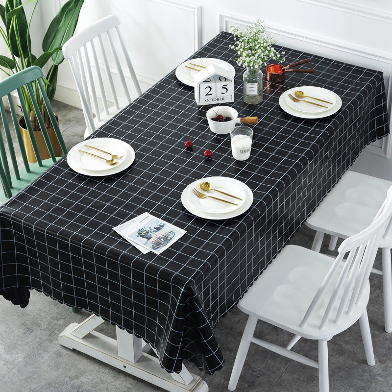 Table cloth waterproof oil and oil-free Nordic in red rectangular tablecloth tea tablecloth for household anti-slip table mat