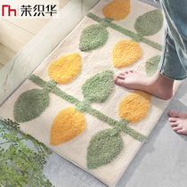 Nordic Flocking Bedroom Living Room Carpet Floor Mat Minima Home Kitchen Toilet Doorway Water Absorbent Non-slip Foot Mat