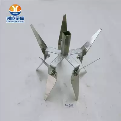 Powder spraying automatic line fixture electroplating processing manipulator fixture 40 square tube hanging 5 vertical 65 with CY209 to change right angle