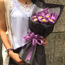 Purple Black 11 Felero Ginosa Chocolate Bouquet for Men and Women Friends Girlfriends Birthday Gifts 6 1 Gift