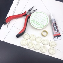 Handmade diy tool material bag punching pliers multifunctional jewelry pliers oblique nose pliers open ring nitrile gloves finger sleeve