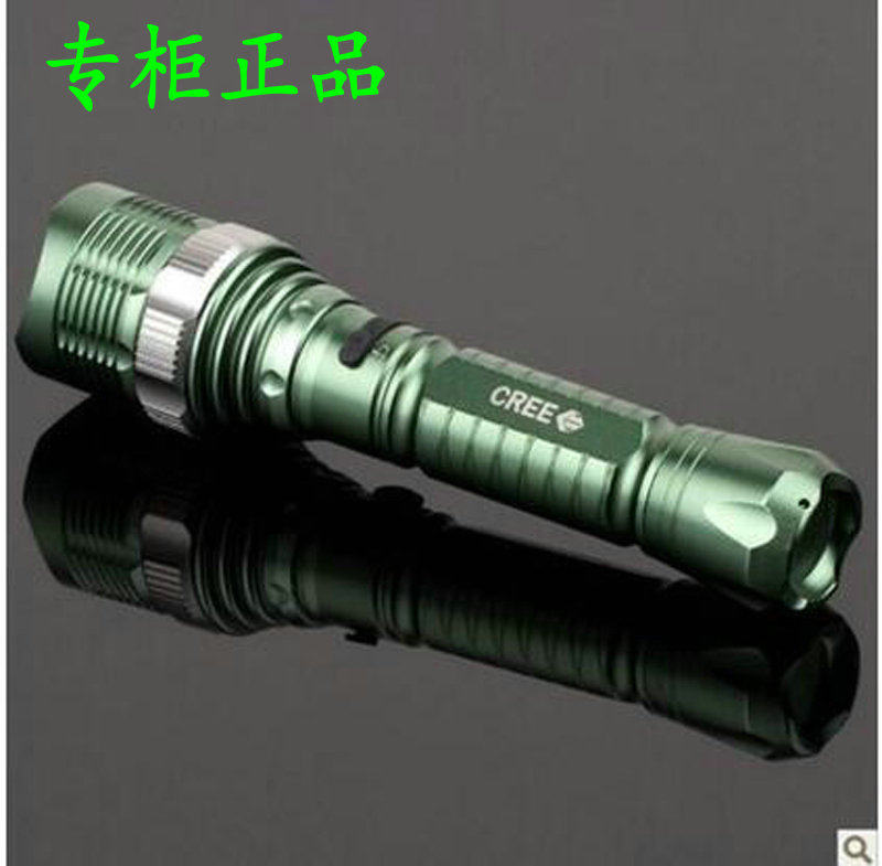 Small Sun LED strong light flashlight Q5 super bright long range home outdoor portable durable charging long battery life R12