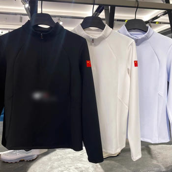 Anta Knitted Long Sleeve Champion All-Weather Women's Winter Fleece-Lined Warm Stand Collar Half-Zip Top 162540401