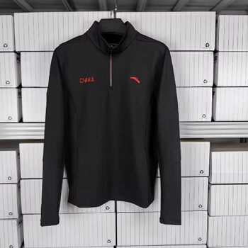 Anta Long-Sleeved T-Shirt for Women 2025 Autumn New Style Stand-Up Collar Half-Zip Running Quick-Drying Sports Top 162537406