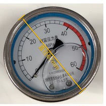 Installation of high-pressure shock-proof pressure gauge anti-seismic pressure gauge axial boundless oil filling gauge YN60Z Wuxi Huihua