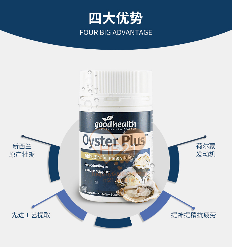 新西兰进口 goodhealth 牡蛎精华生蚝精胶囊 60粒 图6