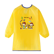 Children draw waterproof hood clothing apron anti-wear long sleeves men and women Painting fine art clothes Kindergarten to eat inverted back clothes
