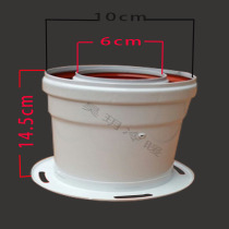 Smoke pipe climbing lengthy section wall-mounted stove chimney 60100 aluminum flanged flue double-layer elbow fittings