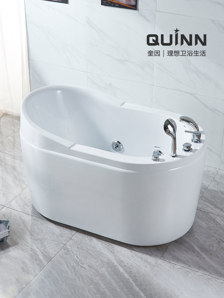 Quinn Adult home freestanding Japanese deep bath with seat bathtub Acrylic Massage bathtub 1 2-1 5M