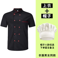 Черная шапка, короткий рукав