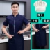 Quần áo làm việc đầu bếp nam ngắn tay mùa hè mỏng thoáng khí ăn nhà hàng căng tin quần áo nhà bếp dài tay tùy chỉnh cho nữ dong phuc dau bep ao bep 