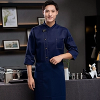 Водонепроницаемый синий лонгслив, фартук