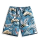 Quần đi biển xu hướng giải trí lỏng lẻo kỳ nghỉ nhanh khô suối nước nóng boxer quần bơi hoạt hình in năm phần quần short mỏng 	mua quần đi biển	