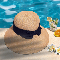 Sanya tourism and vacation swimming seaside sunscreen equipment shading beach straw hat fashion womens straw hat foreign style