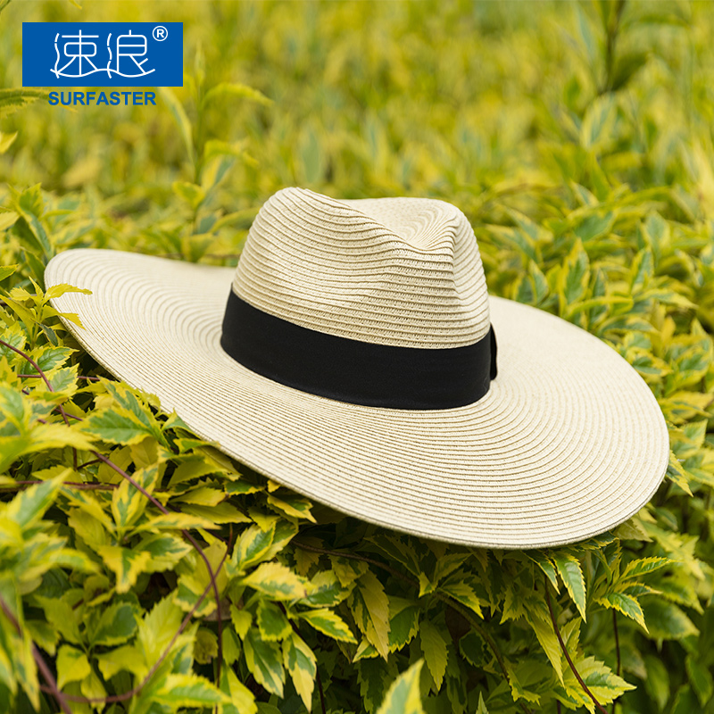 Sanya tourism seaside vacation swimming sunscreen equipment sunshade hat ladies beach straw hat summer big brim hat men