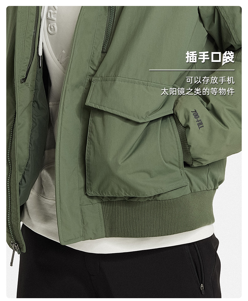 顶级户外 Marmot/土拨鼠 男士700蓬拒水鹅绒 毛领派克大衣羽绒服 图7