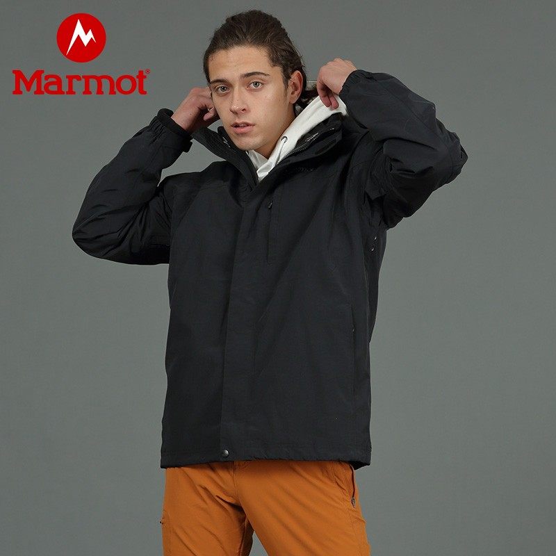 双11预售 Marmot 土拨鼠 V45920 男式户外三合一冲锋衣 ￥699包邮（需定金100元）3色可选