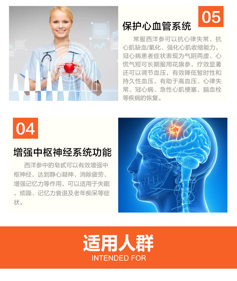 Wow tốt tự nhiên Hoa Kỳ nhập khẩu Nhân sâm Mỹ Nhân sâm Mỹ có chứa viên nén tinh chất viên nang mềm dành cho người lớn tuổi trung niên - Thức ăn bổ sung dinh dưỡng thực phẩm chức năng bổ thận