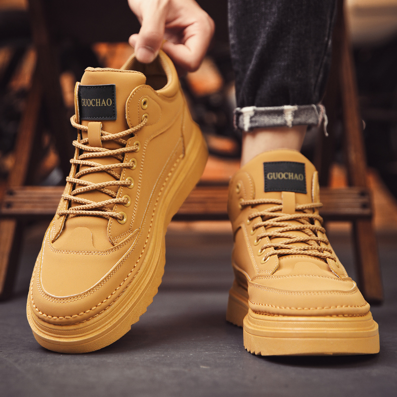 Ботинки Martin; мужские зимние универсальные кроссовки с высоким берцем в британском стиле в стиле ретро; мужские спортивные ботинки для альпинизма на открытом воздухе с ревенем