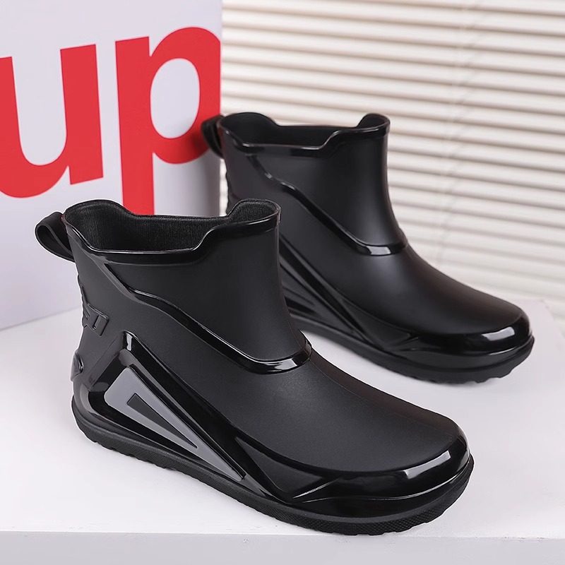 Rain Boots for Men, Summer Kitchen Work, Waterproof, Non-Slip, Fishing Rubber Shoes, Special Rain Shoes for Riders, Rain Protection Water Shoes