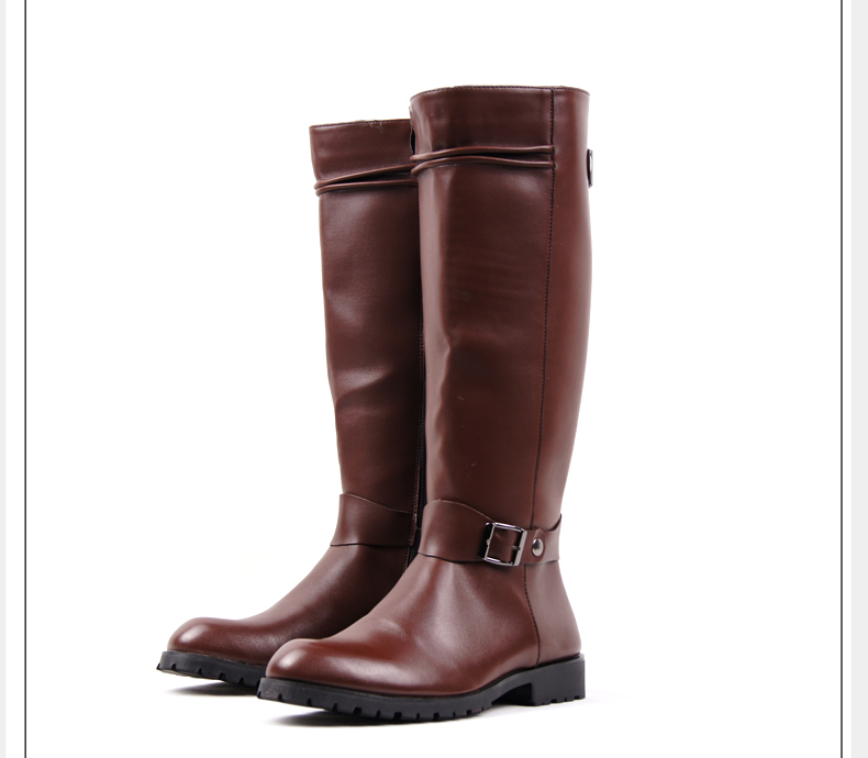 Giày cao cổ nam Honor Guards Giày diễu hành Xu hướng Hàn Quốc Giày cao cổ nam bằng da Zipper Zipper nhọn Giày dài Boots quân đội Boots mẫu giầy lười nam