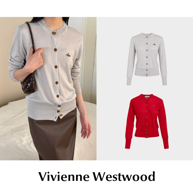 【Sale】Cettce In-Stock Vivienne Westwood Cashmere Blend Knitted Cardigan