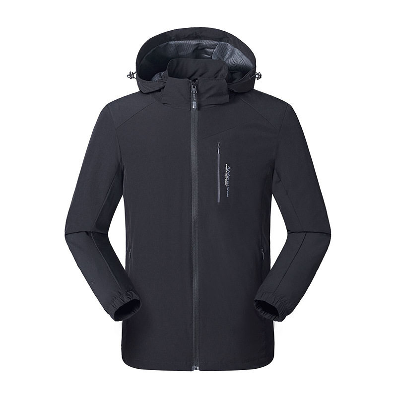 Men's and women's elastic jacket large size multi-color couple thin windbreaker windproof breathable jacket wear-resistant single coat large size