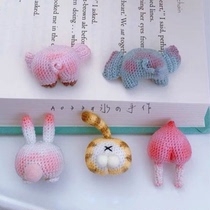  Crochet illustration Five small butts diy manual illustration tutorial