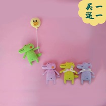  Handmade DIY crochet wool knitting doll Crochet illustration Crochet little crocodile doll illustration