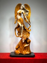 Taihang Thuja decoration carving boutique natural conformal aging feed back fragrance landscape decoration Guanyin Buddha top