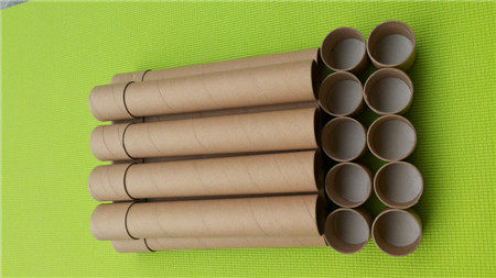 Manufacturer straight hard paper cylinder kraft paper cylinder suitable for poster painting and calligraphy wall post mail package 3 4 * 45 stamped