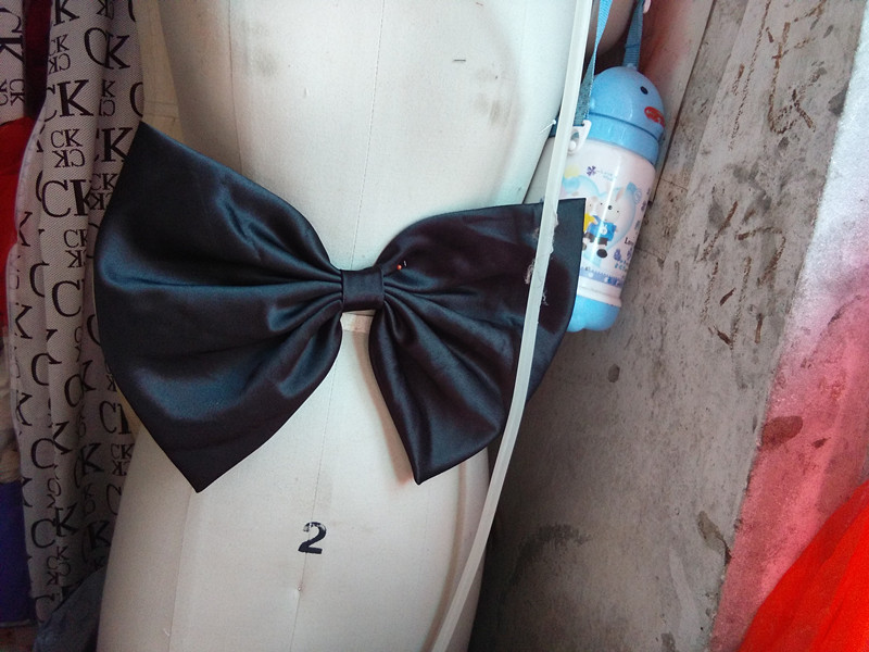 Black Wedding Dress accessories Butterfly Knot Character Generous before and after simple butterfly knot 30 cm customizable-Taobao