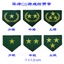 Military Green CS Games title arm Zhangu Cloth Sticker with embroidered label