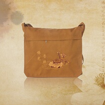 Buddhist supplies canvas monk bag monk bag monk bag shoulder bag slung bag multifunctional bag sachet bag