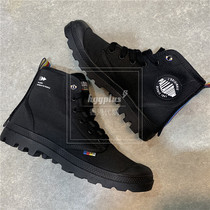 HGG Hong Kong PALLADIUM Paladin Velcro rainbow logo men and women casual canvas boots 76860