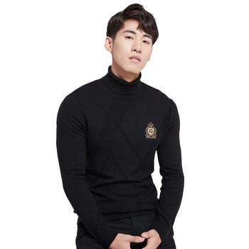 Gusha new winter black turtleneck sweater, simple and versatile warm base sweater Gusha new winter black turtleneck sweater, simple and versatile warm base sweater